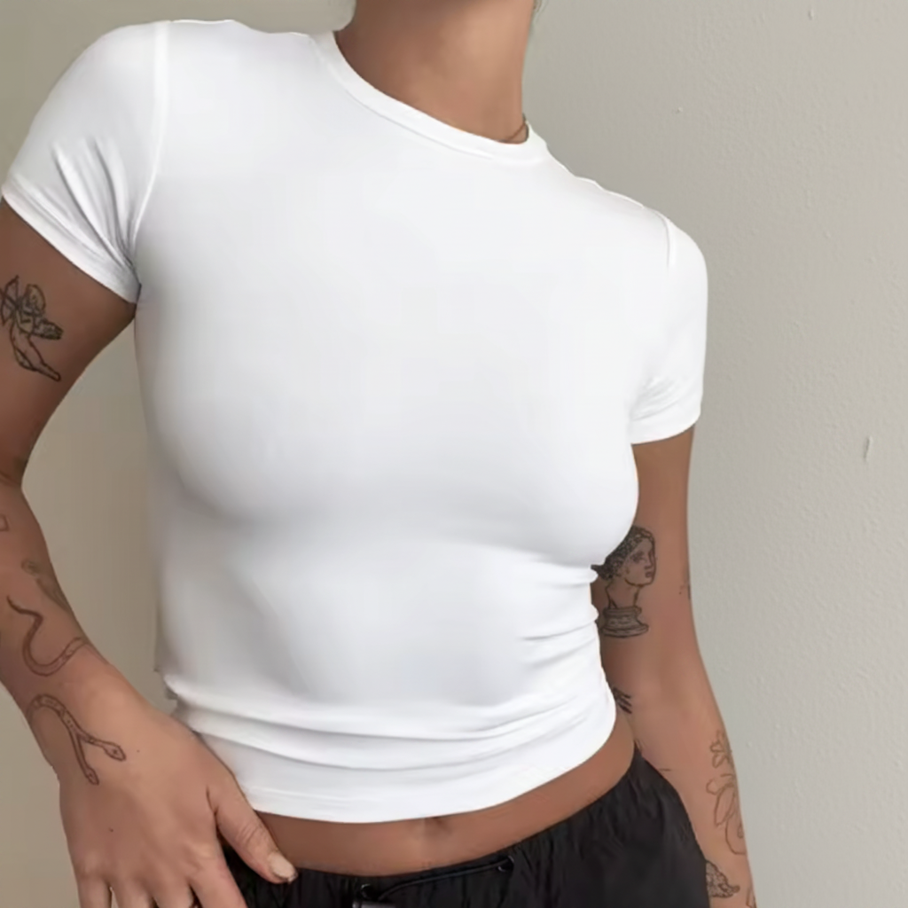Short Sleeve women T-shirt Slim Fit