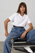 Summer 100% Cotton Women's T-shirt