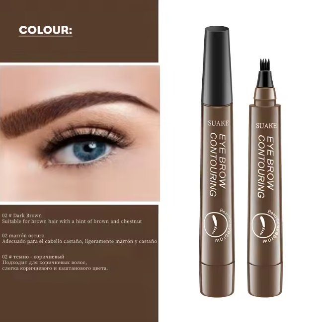 4D Microblading Eyebrow Pen with 4 Forks Tip