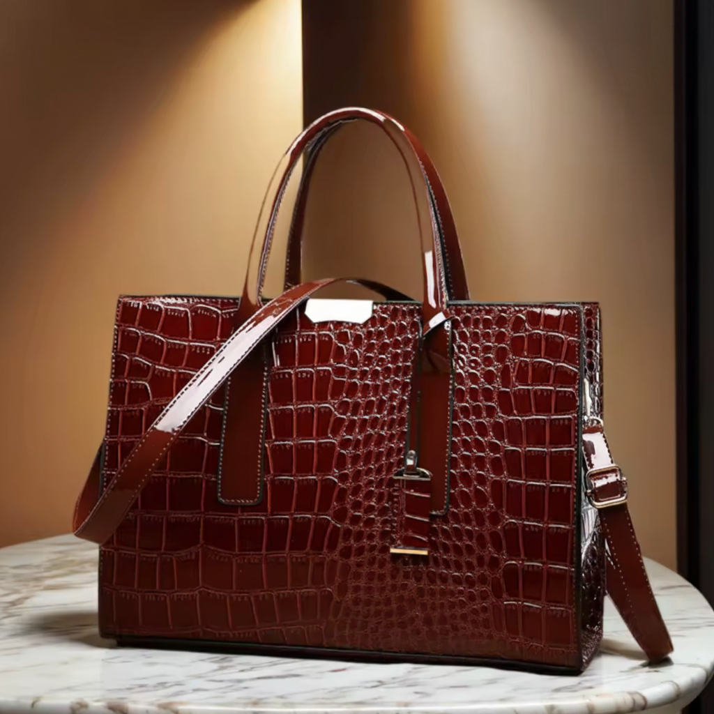 Luxury Women's Crocodile Pattern Handbag