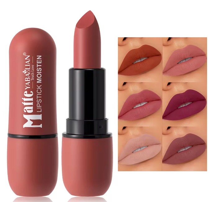 6-Color Matte Lipstick ( Waterproof )
