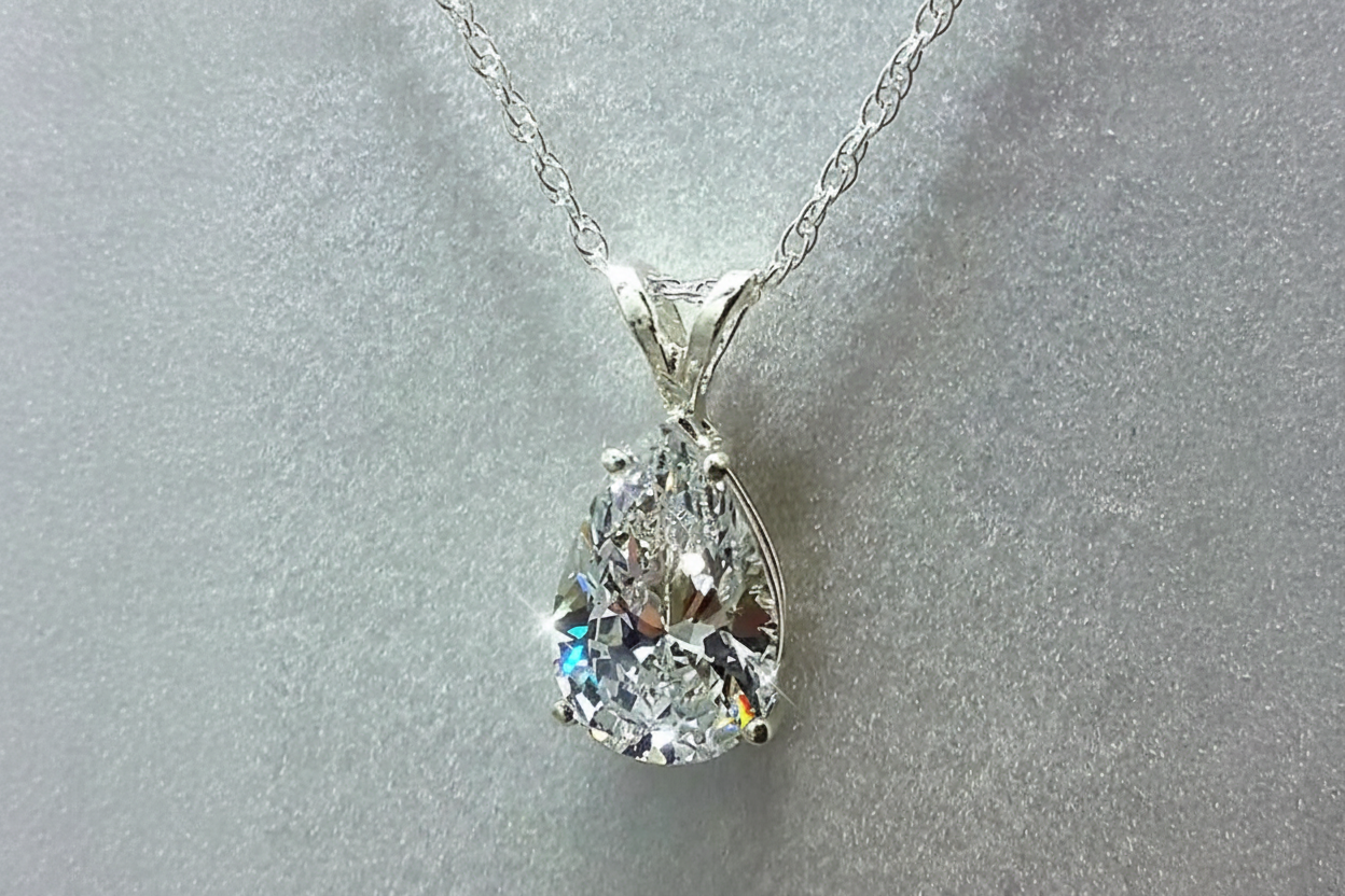 Cubic Zirconia Crystal Women's Necklace