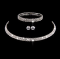 Crystal Necklace, Earrings & Bracelet Set