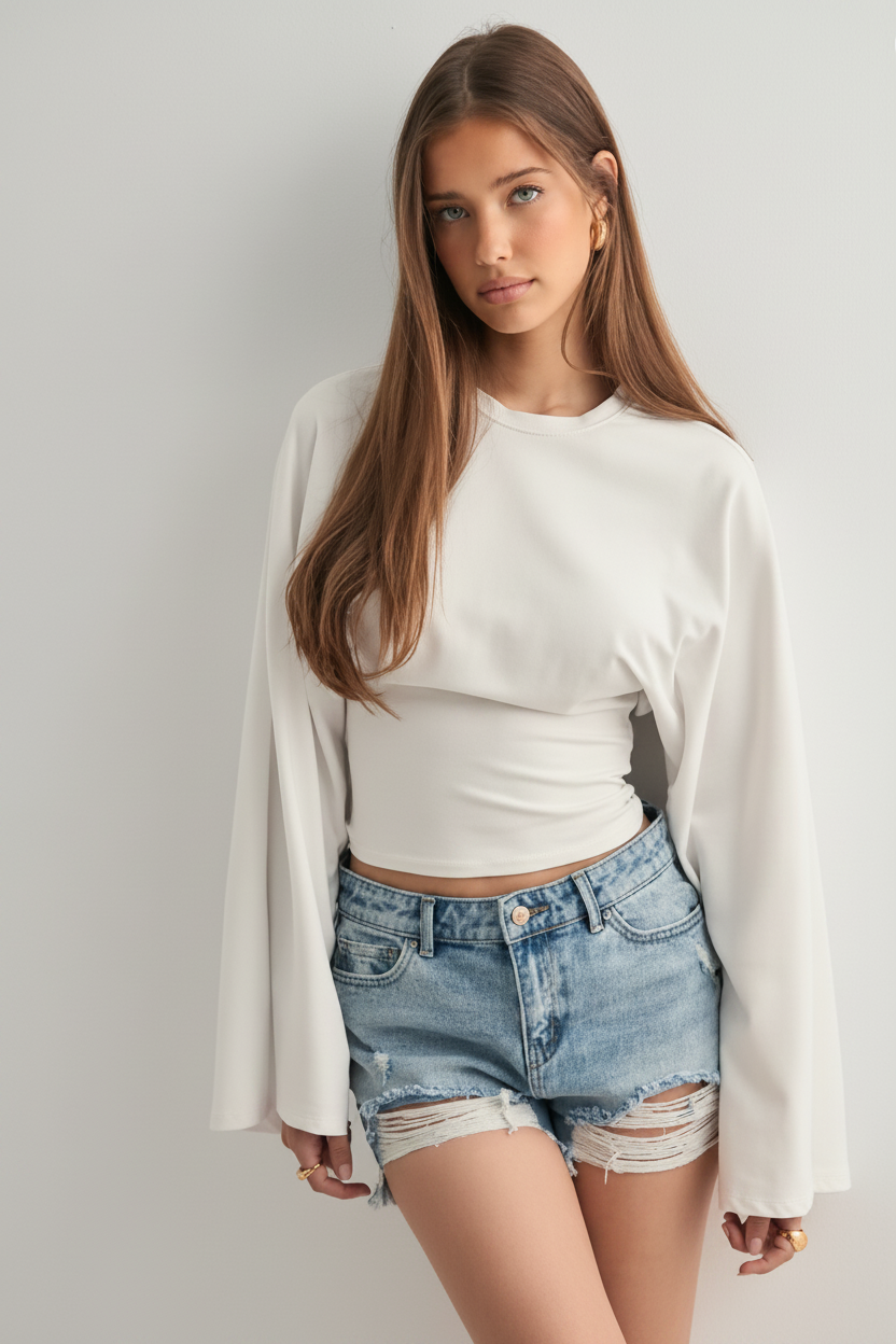 Women's Long Sleeve Skinny T-Shirt
