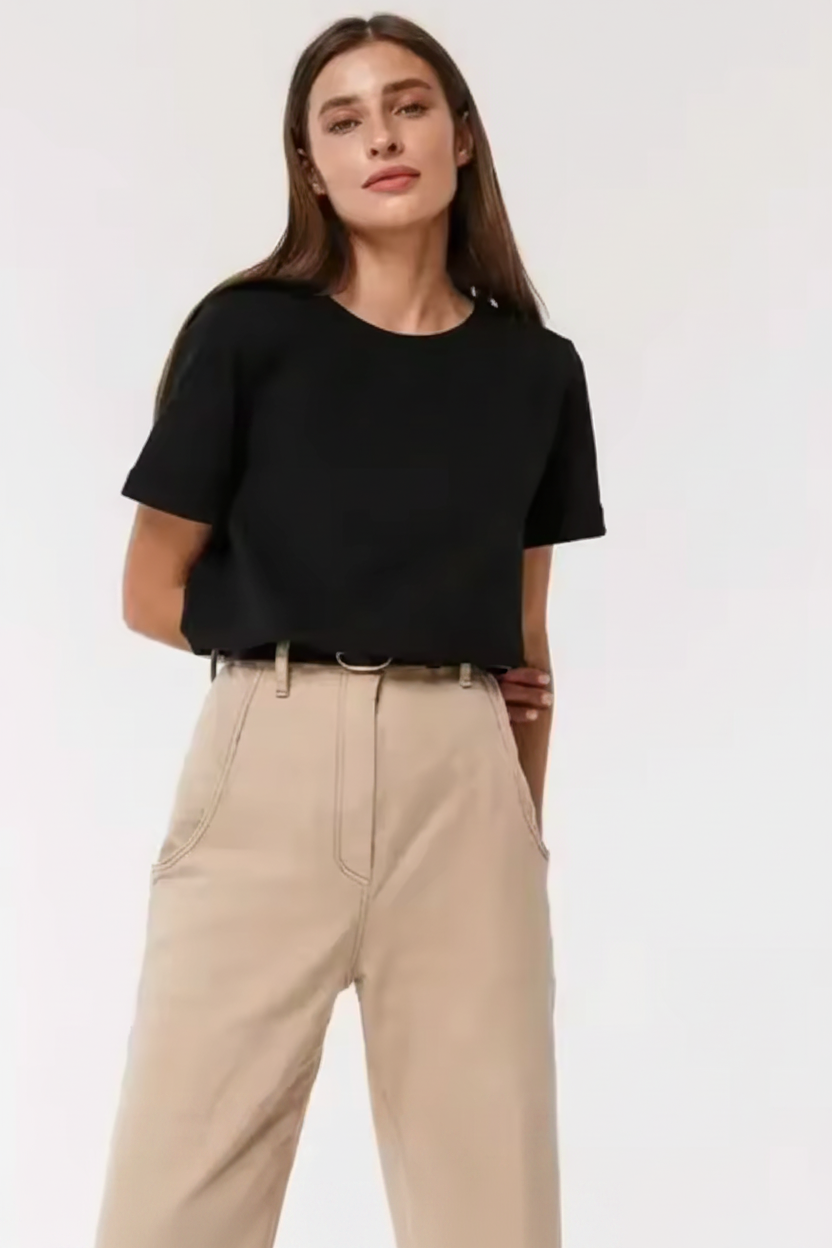 Summer 100% Cotton Women's T-shirt