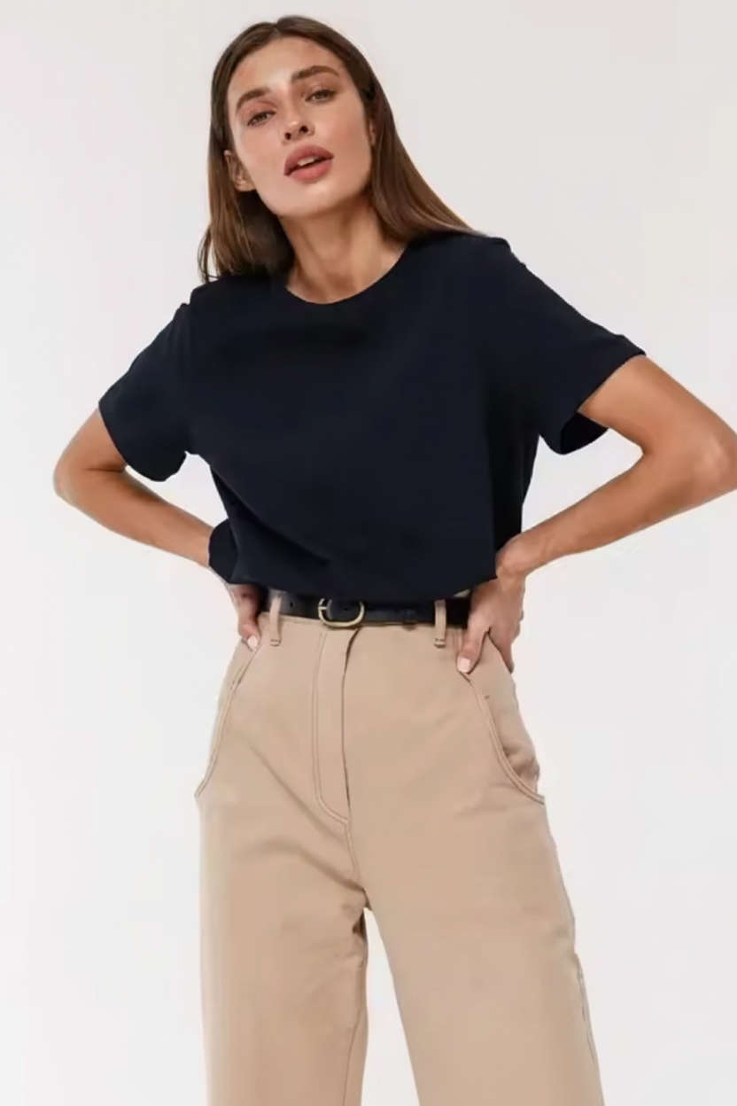 Summer 100% Cotton Women's T-shirt