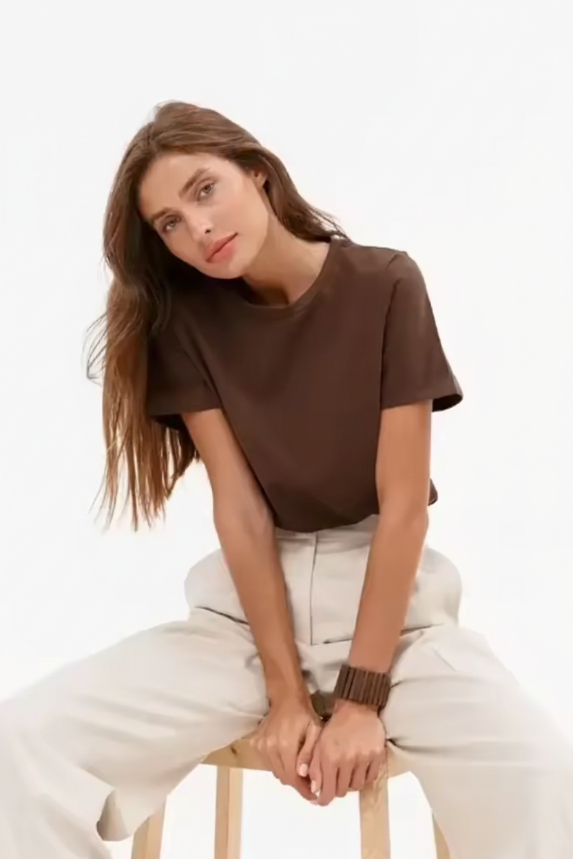 Summer 100% Cotton Women's T-shirt