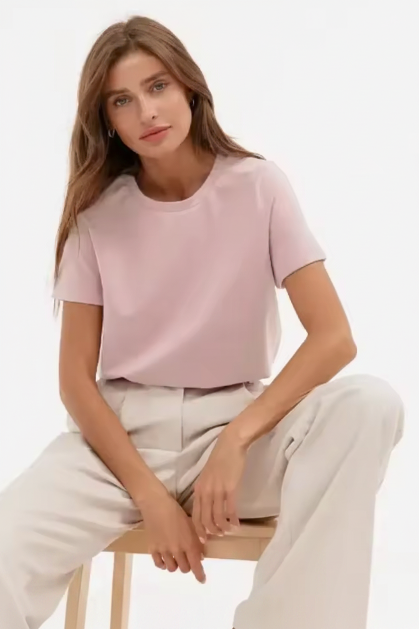 Summer 100% Cotton Women's T-shirt