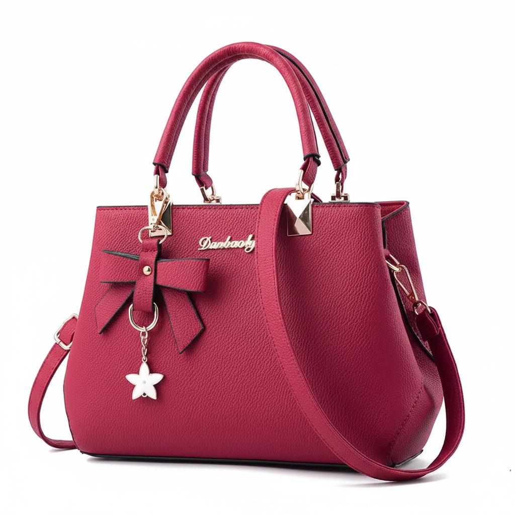 Fashion Messenger Bags With Flower Pendant