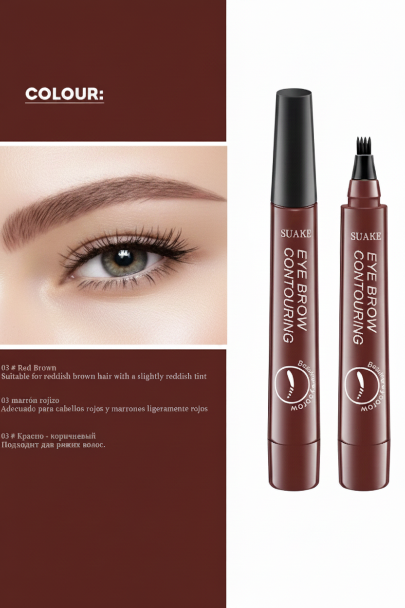 4D Microblading Eyebrow Pen with 4 Forks Tip