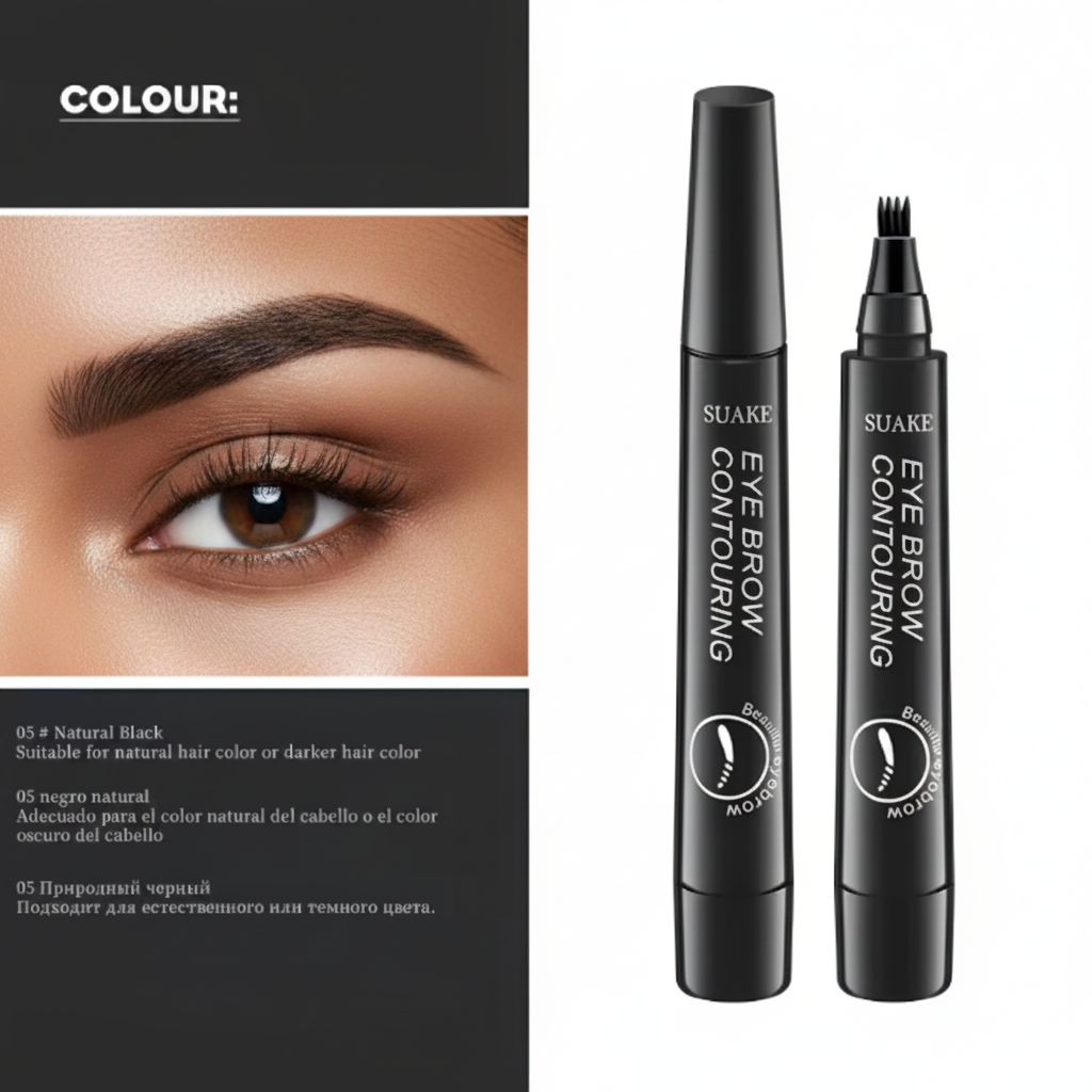 4D Microblading Eyebrow Pen with 4 Forks Tip