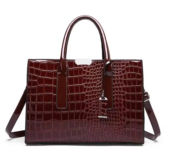 Luxury Women's Crocodile Pattern Handbag