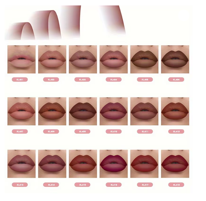 Lip Liner Pencils 6pcs Set Long-Lasting ( Non-Drying )