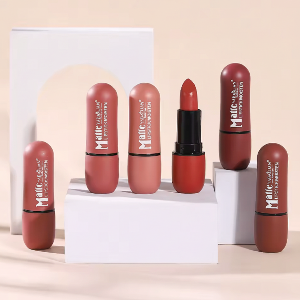 6-Color Matte Lipstick ( Waterproof )