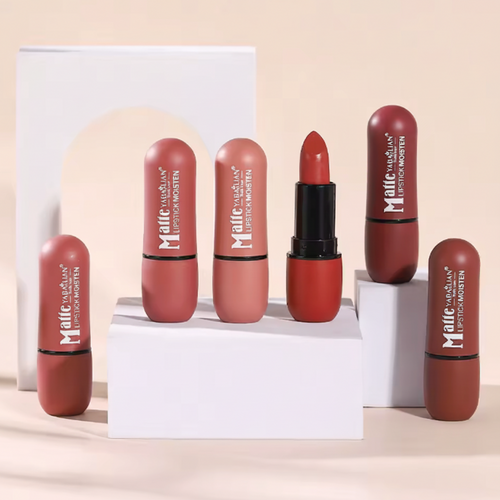 6-Color Matte Lipstick ( Waterproof )