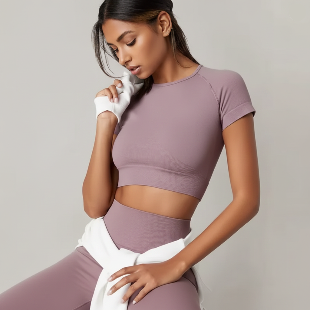 Women Yoga Top Seamless Sport T-Shirts