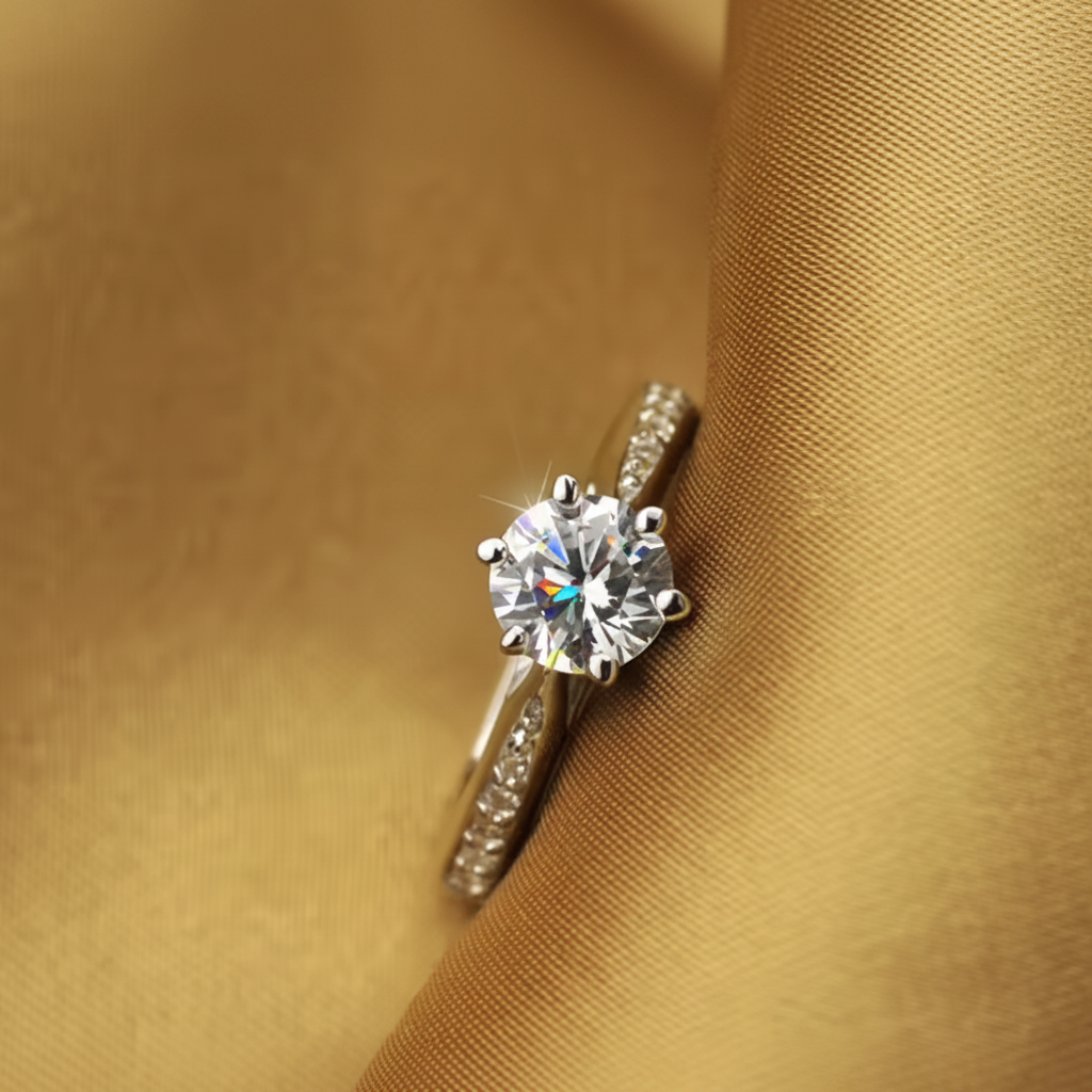 Luxury 925 Silver Classic Ring for Women