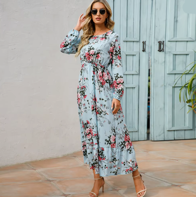 Elegant Boho Maxi Dress for Women