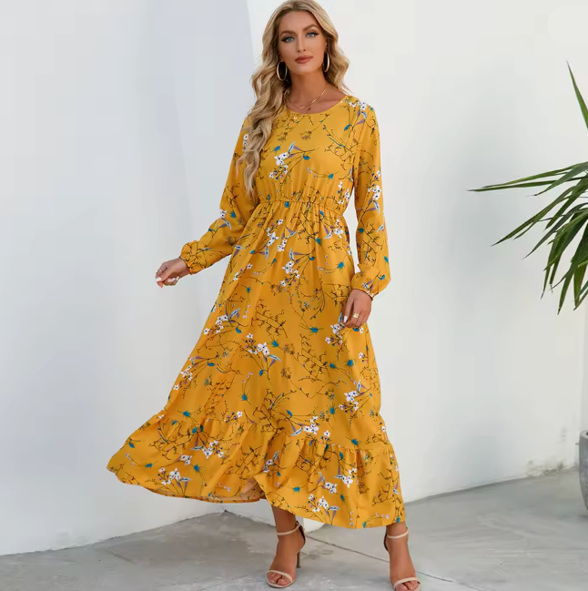 Elegant Boho Maxi Dress for Women