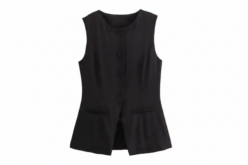 White Sleeveless Summer Vests for Women