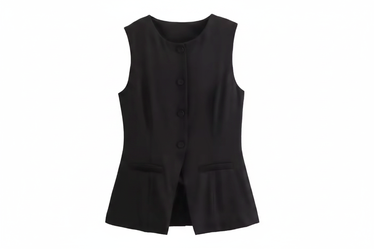 White Sleeveless Summer Vests for Women
