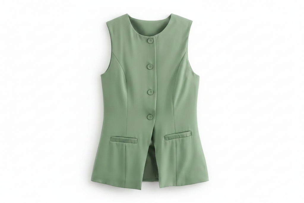 White Sleeveless Summer Vests for Women