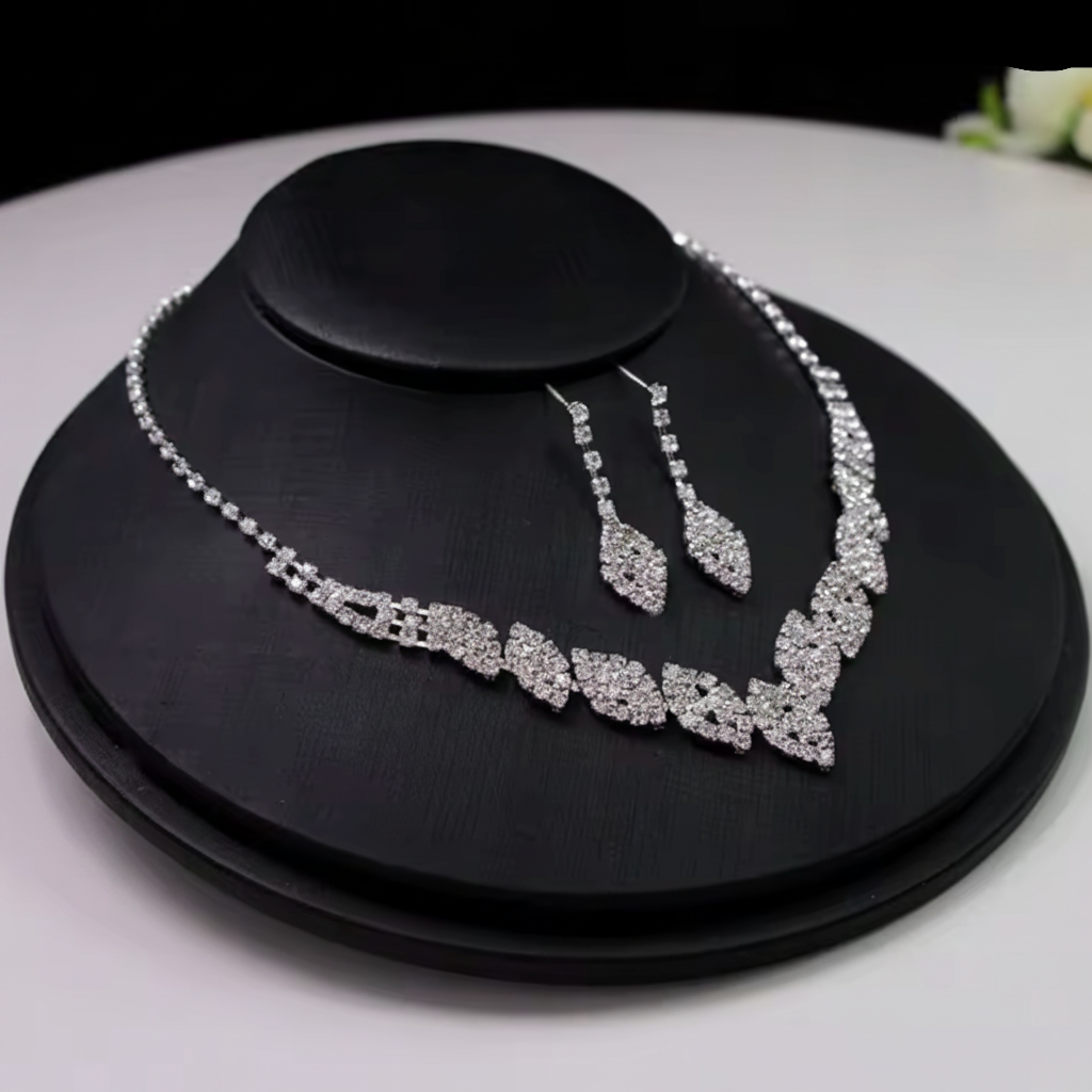 Crystal Necklace & Earring Set