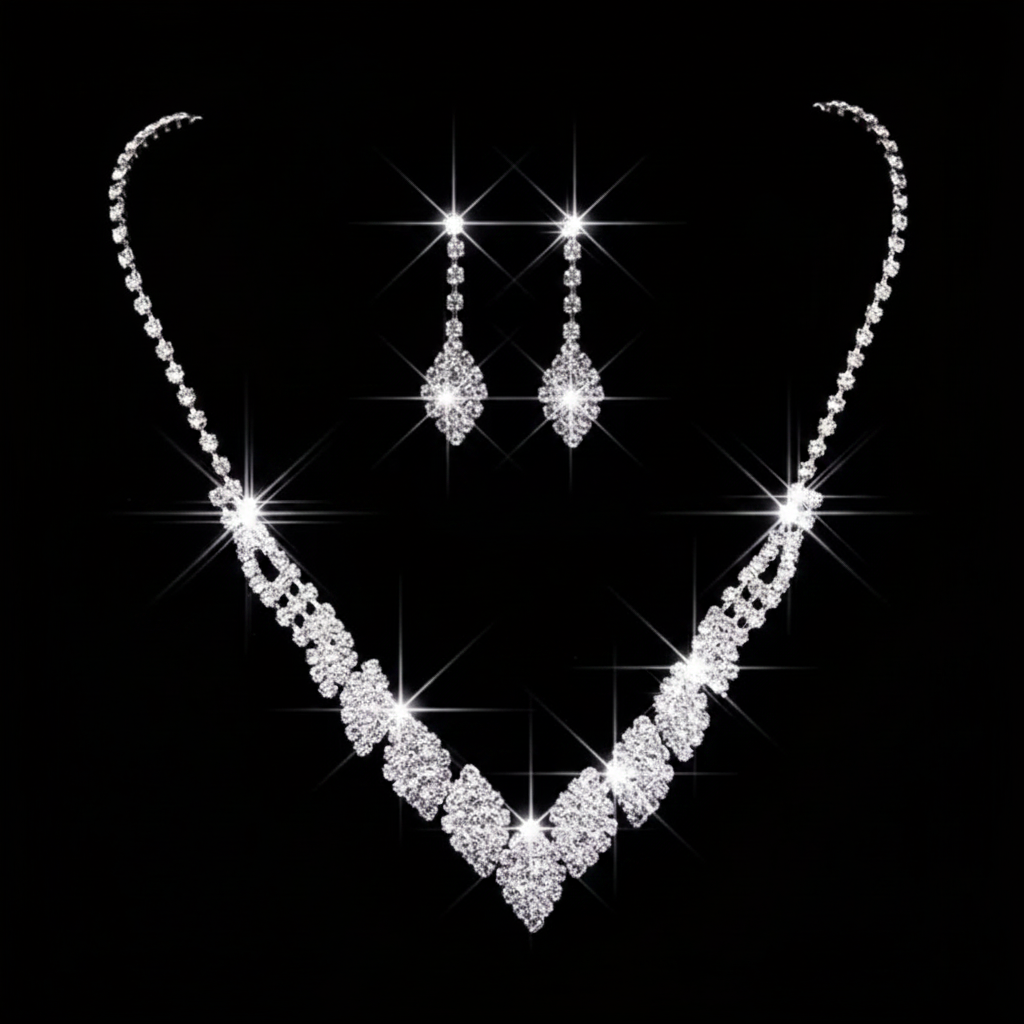 Crystal Necklace & Earring Set