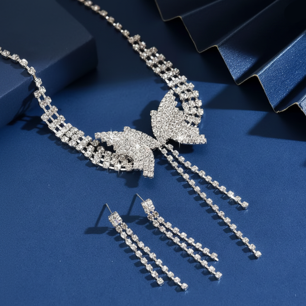 Sweet butterfly Necklace & earring Set