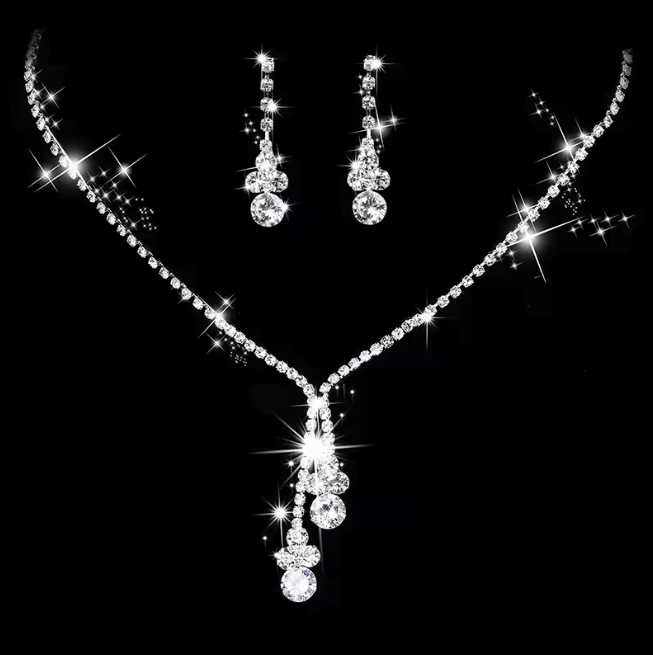 Crystal Necklace & Earring Set